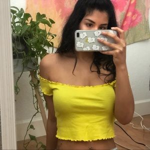 Urban outfitters Cold Shoulder Crop top